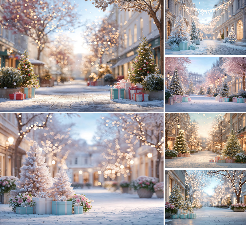 Photography Lighting For Portraits - Photography Background Winter Christmas Bokeh Lights