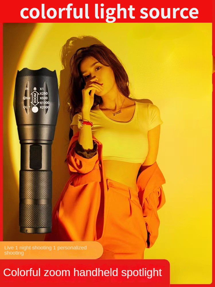 Photography Lighting For Portraits - LED photography flashlight rgb fill light