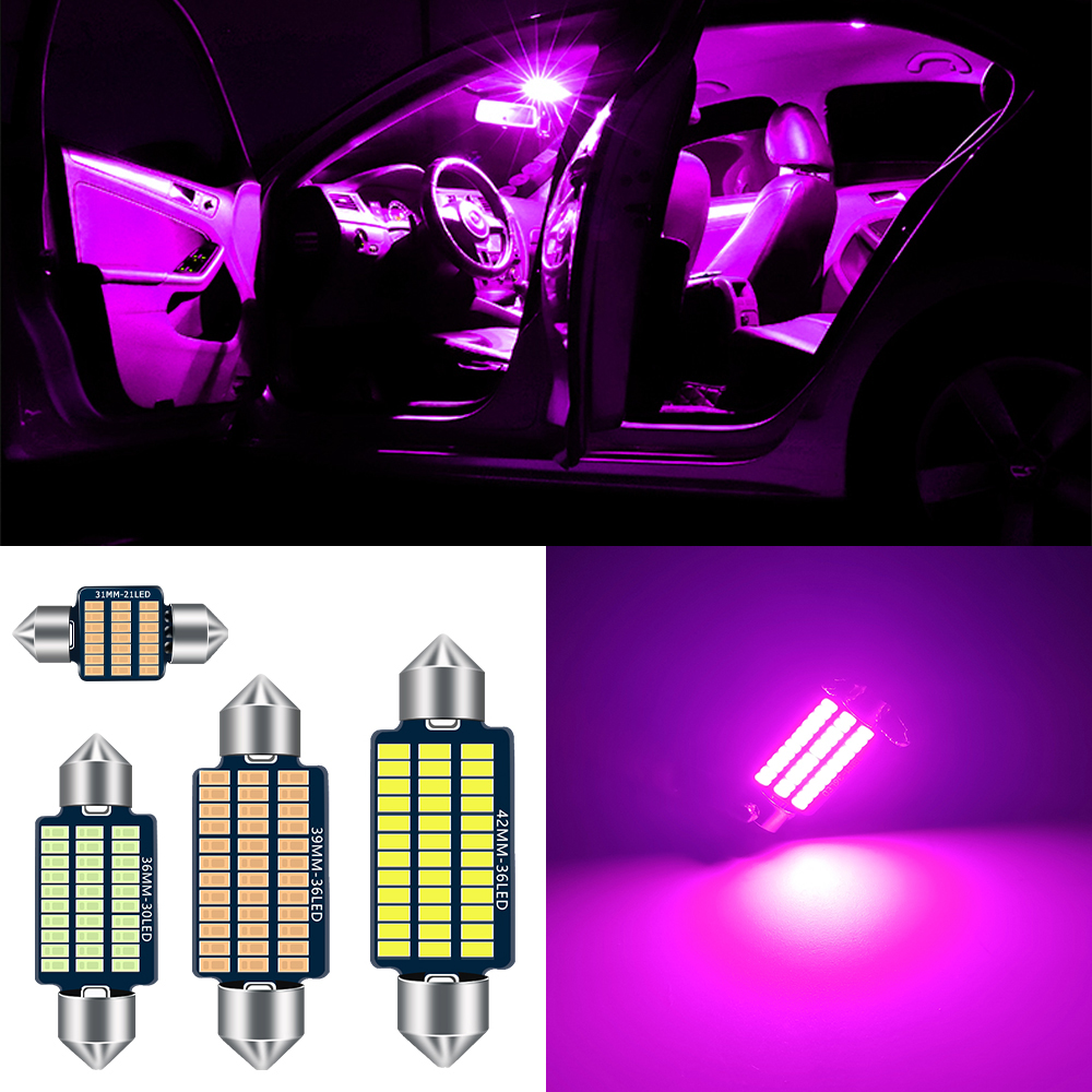 Interior Photography Lighting - 1PC Car Interior Light Purple LED