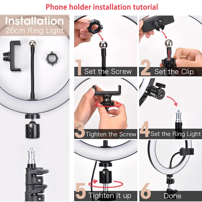 16/26/33cm Selfie Ring Light P - Photography Lighting Description recensie en prijs