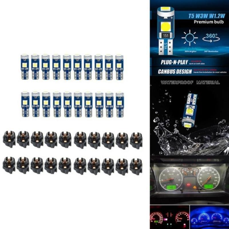 10Pcs T5 Led Bulb Canbus W3W 7 - Interior Photography Lighting recensie en prijs