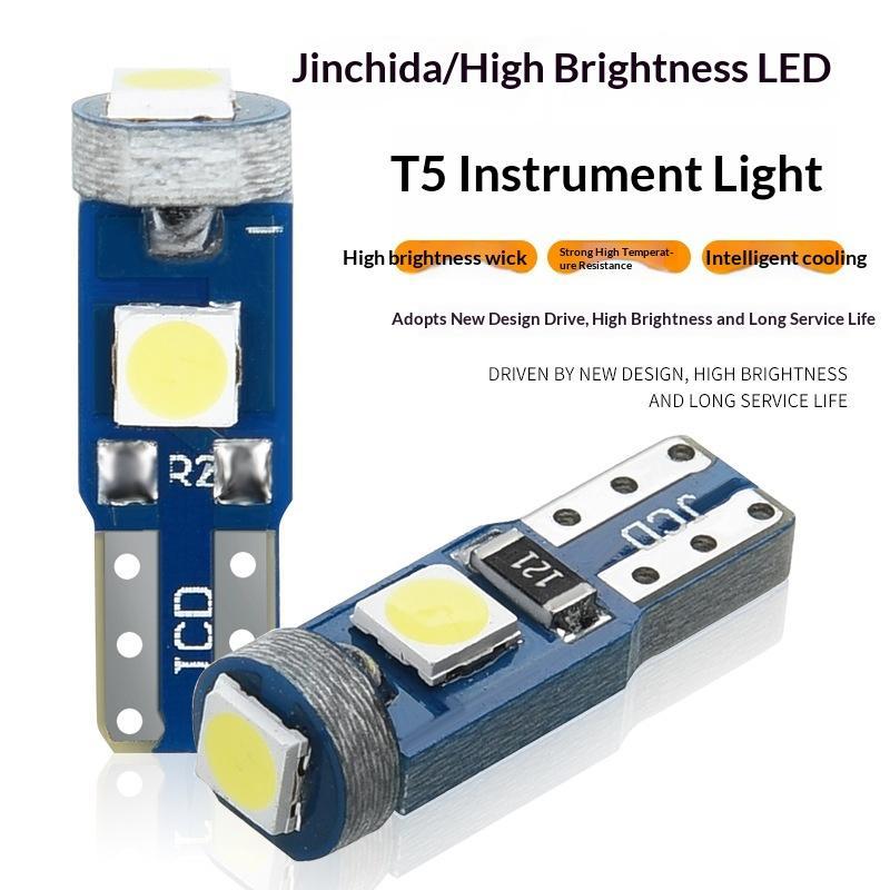 10Pcs T5 Led Bulb Canbus W3W 7 - Interior Photography Lighting recensie en prijs
