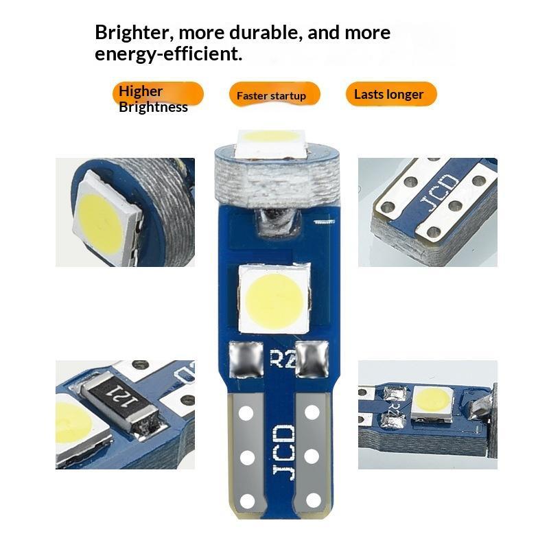 10Pcs T5 Led Bulb Canbus W3W 7 - Interior Photography Lighting recensie en prijs