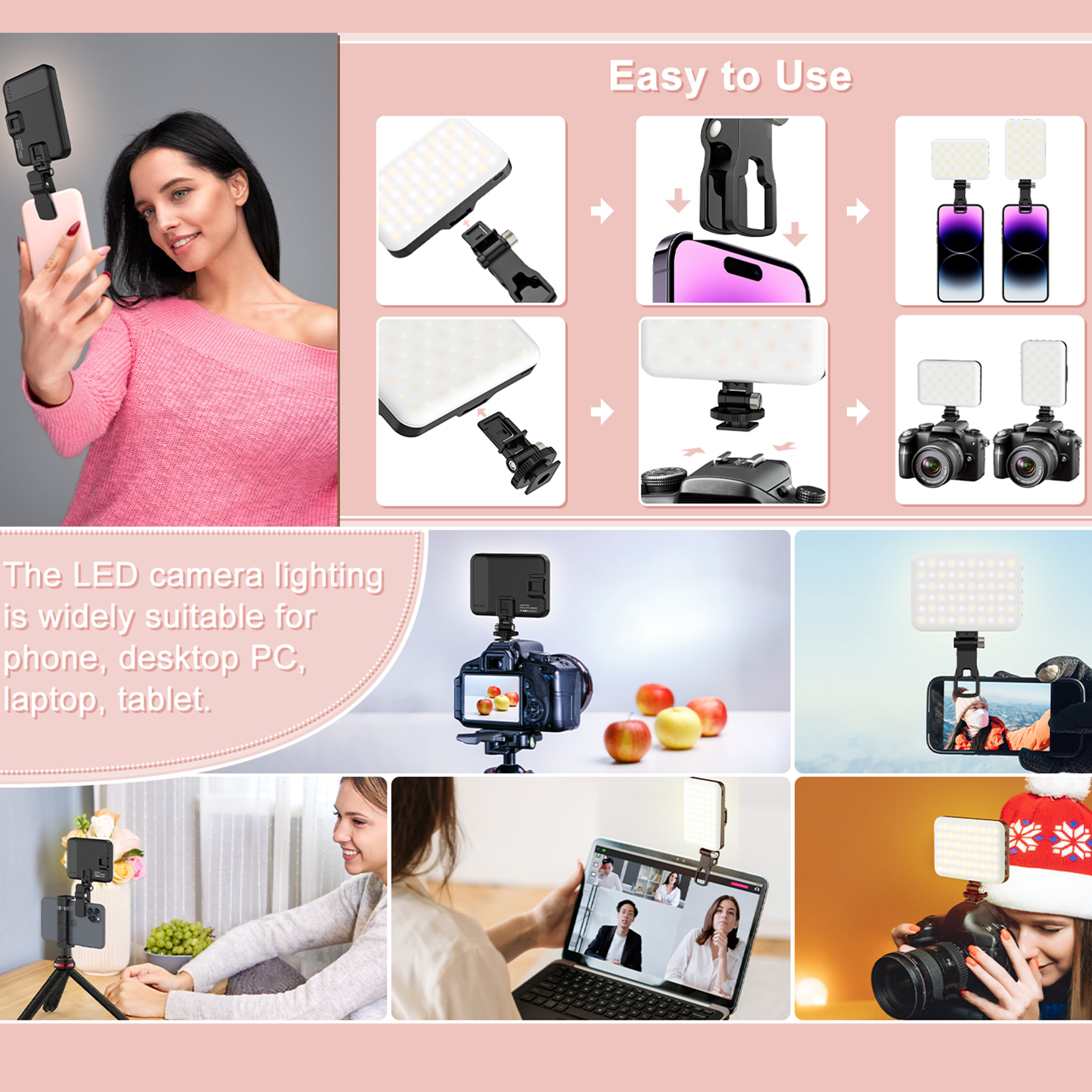 LED Selfie Light 60 High Power - Photography Lighting Accessories recensie en prijs