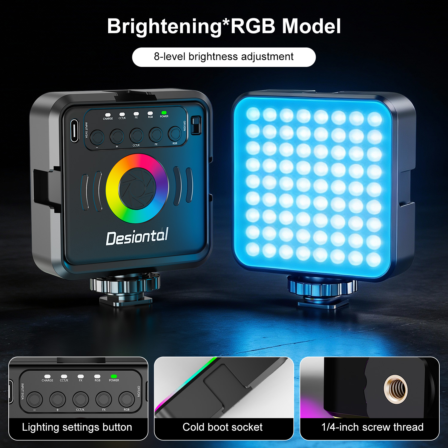 Desiontal X2 Portable RGB Phot - Photography Lighting Type recensie en prijs