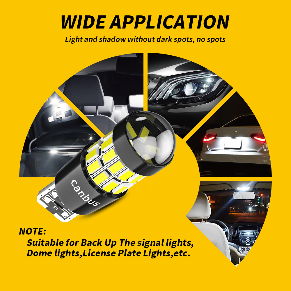 DXZ 2PCS W5W T10 LED Bulbs Len - Interior Photography Lighting recensie en prijs