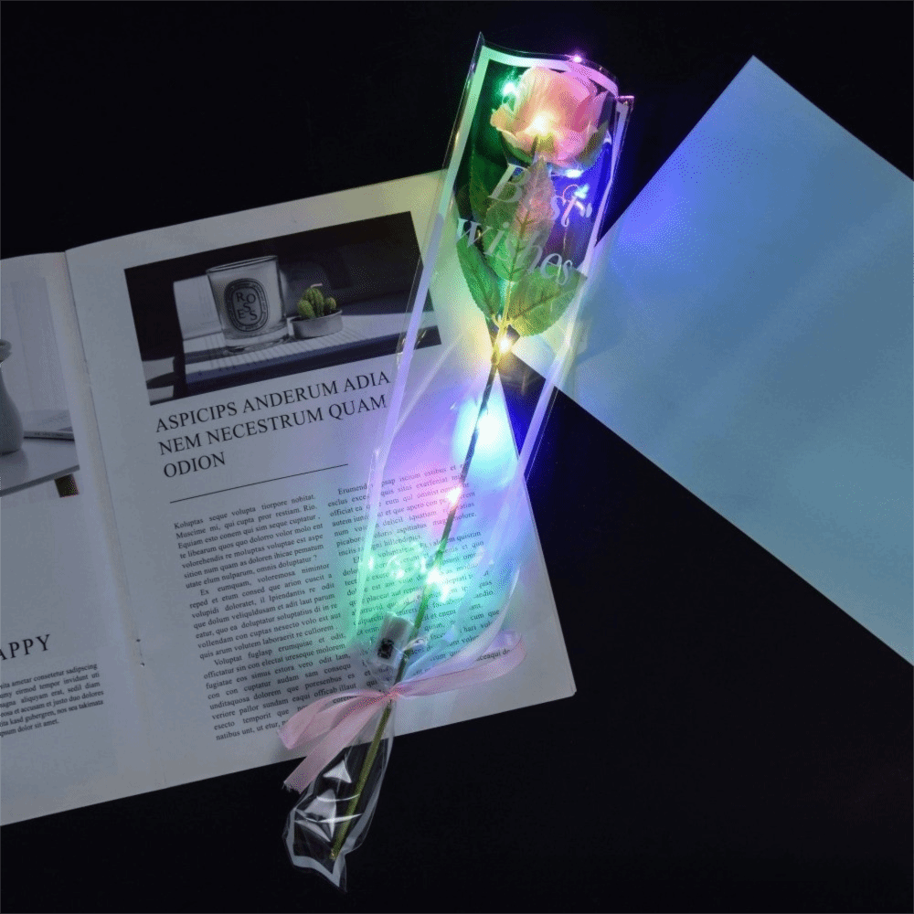 Glowing Artificial Rose Flower - Photography Lighting Home recensie en prijs