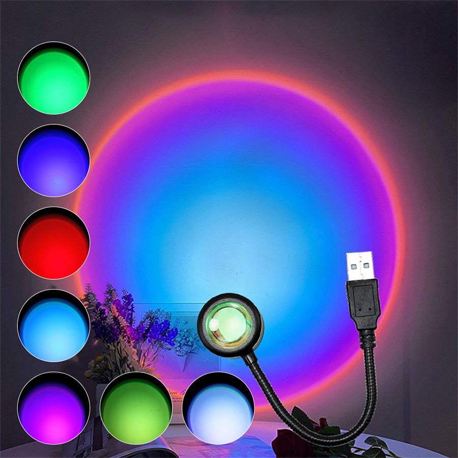 USB LED Sunset Lamp Projector  - Photography Lighting Home recensie en prijs
