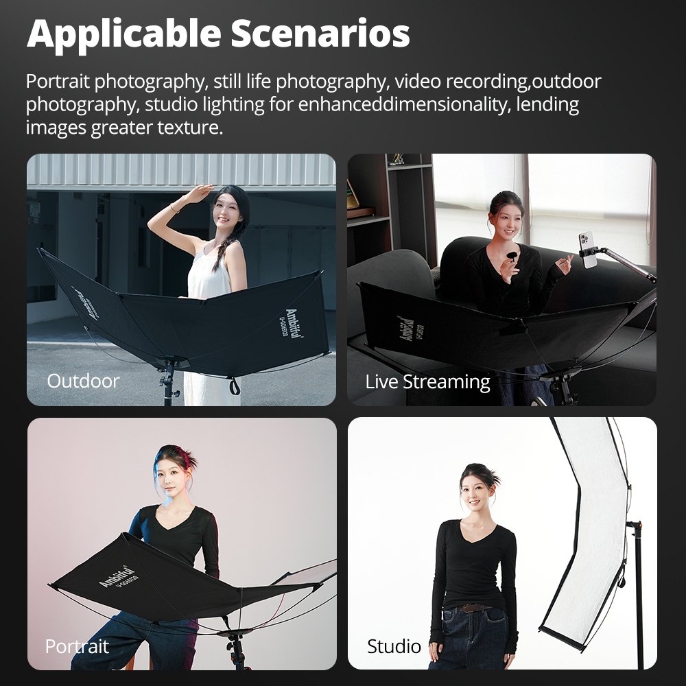 AMBITFUL 3in1 U-Type Light Dif - Photography Lighting Type recensie en prijs