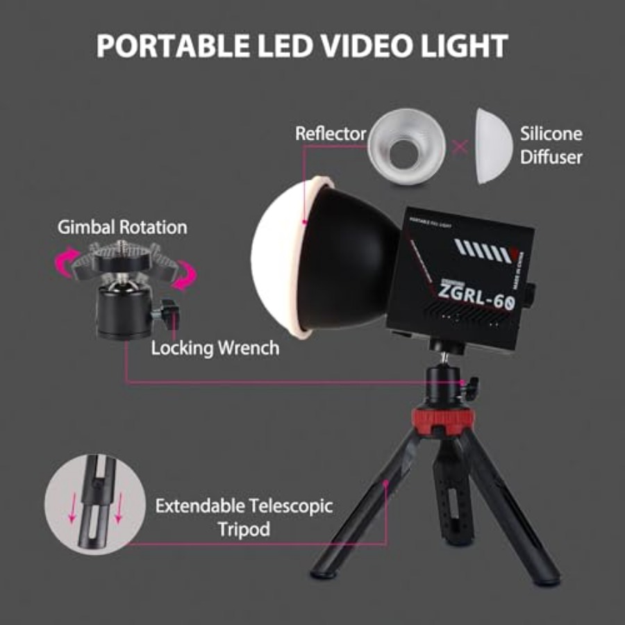 60W COB LED Video Light Handhe - Photography Lighting Portable recensie en prijs