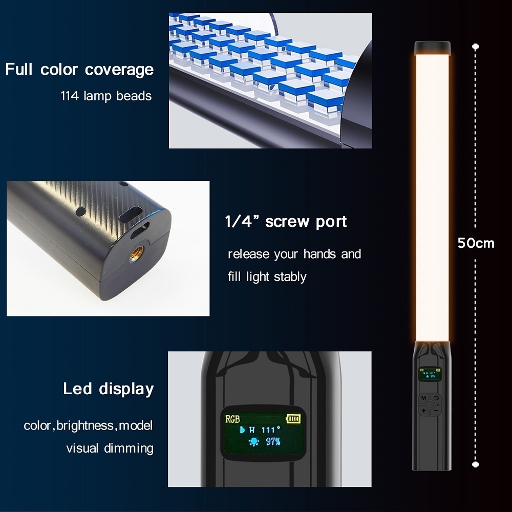 50CM RGB Stick Light Wand Ligh - Photography Lighting Type recensie en prijs