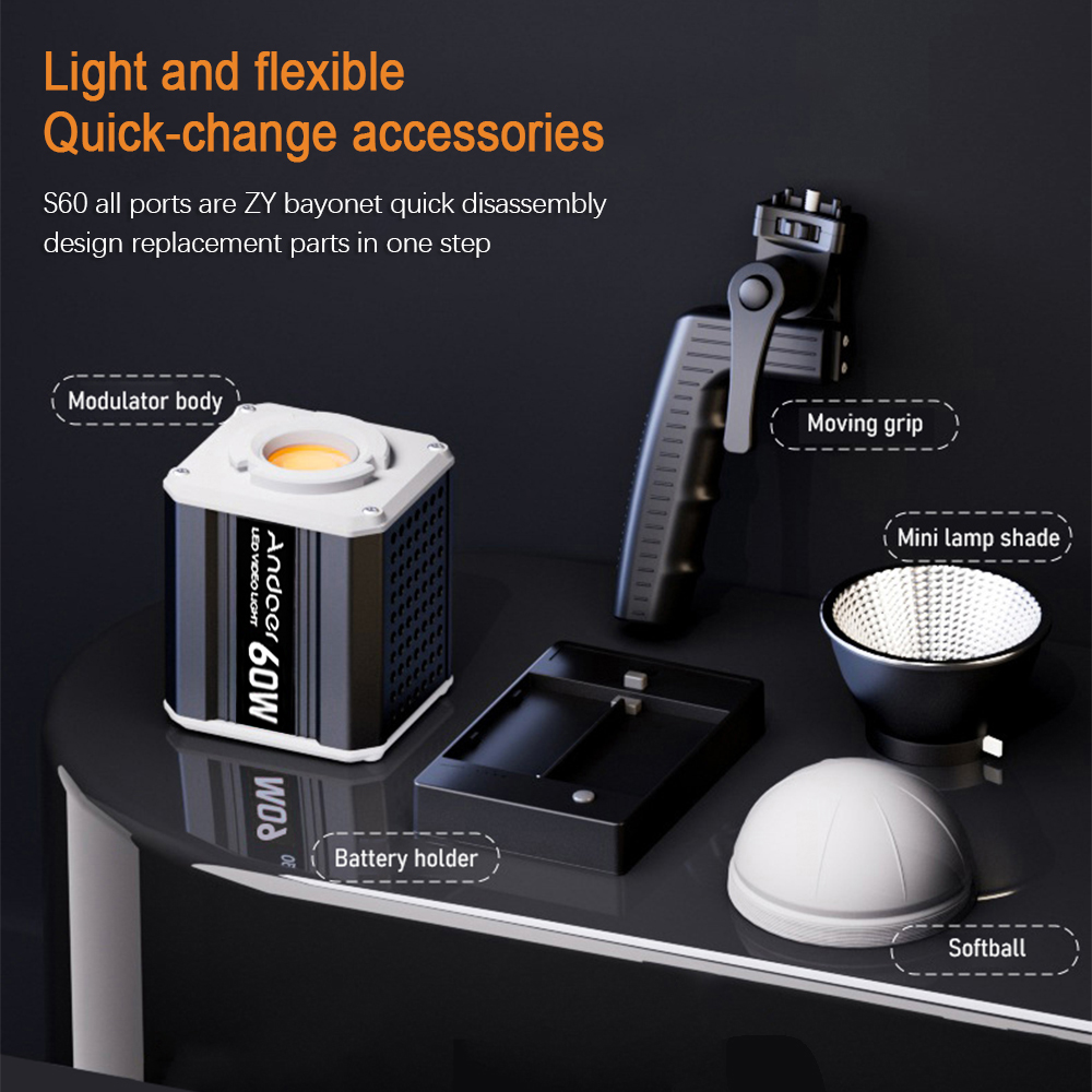Andoer Tri-Color LED 60W COB P - Photography Lighting Home recensie en prijs