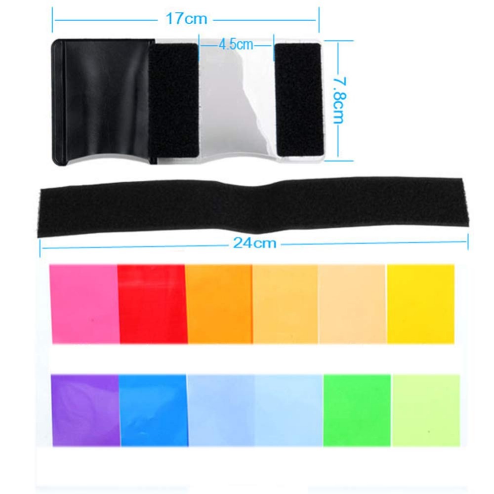 12 Colors Camera Flash Gels Li - Macro Photography Lighting Kit recensie en prijs