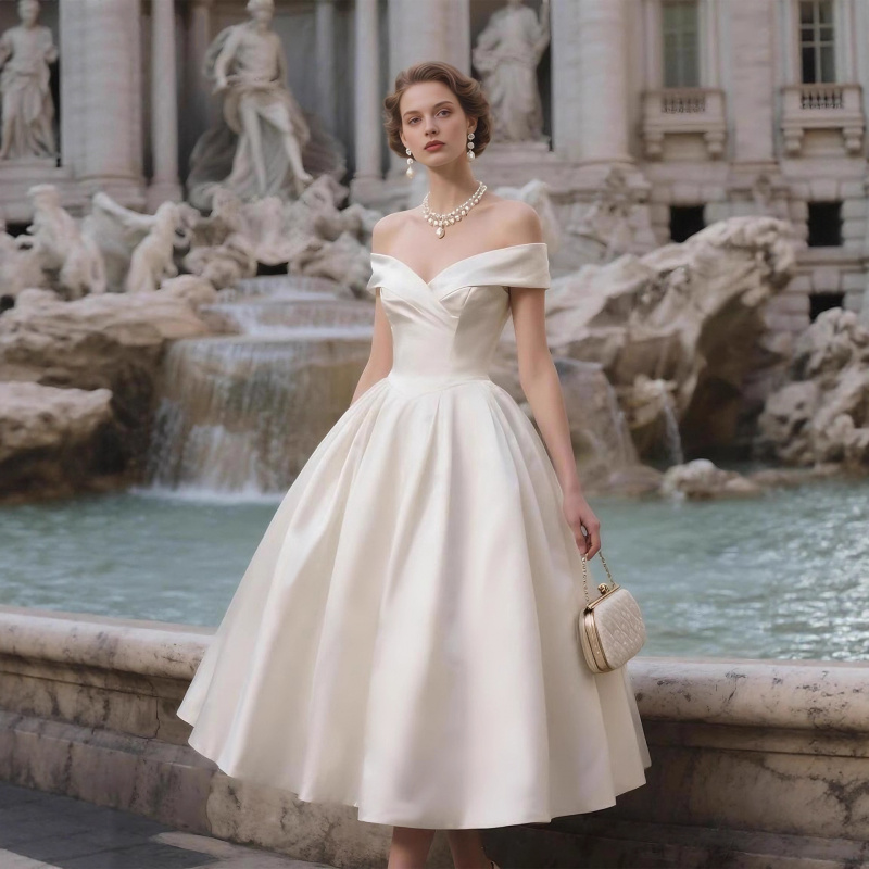 White off-shoulder strapless l - Photography Lighting Style recensie en prijs