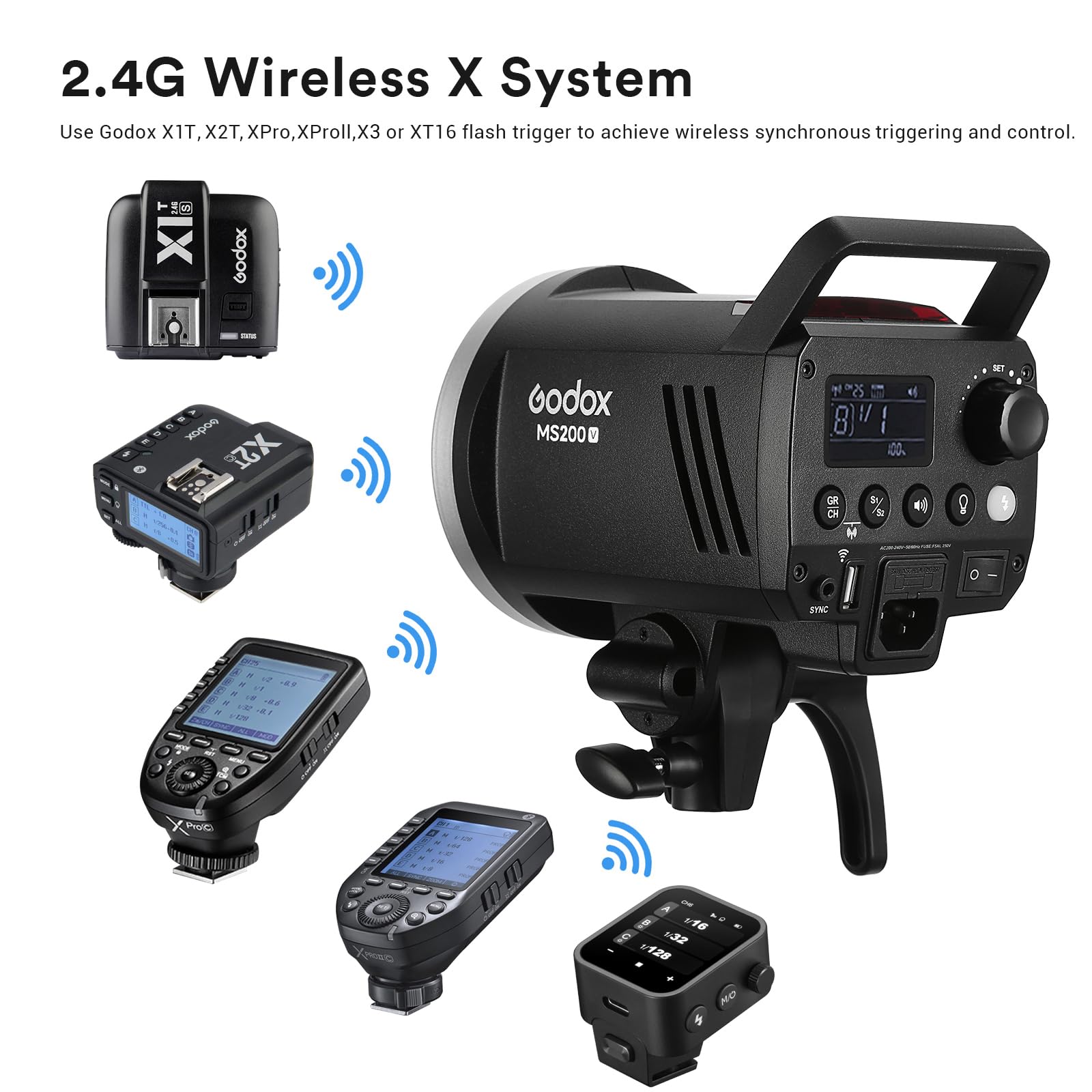 Godox MS200V Studio Strobe Fla - Photography Lighting For Portraits recensie en prijs