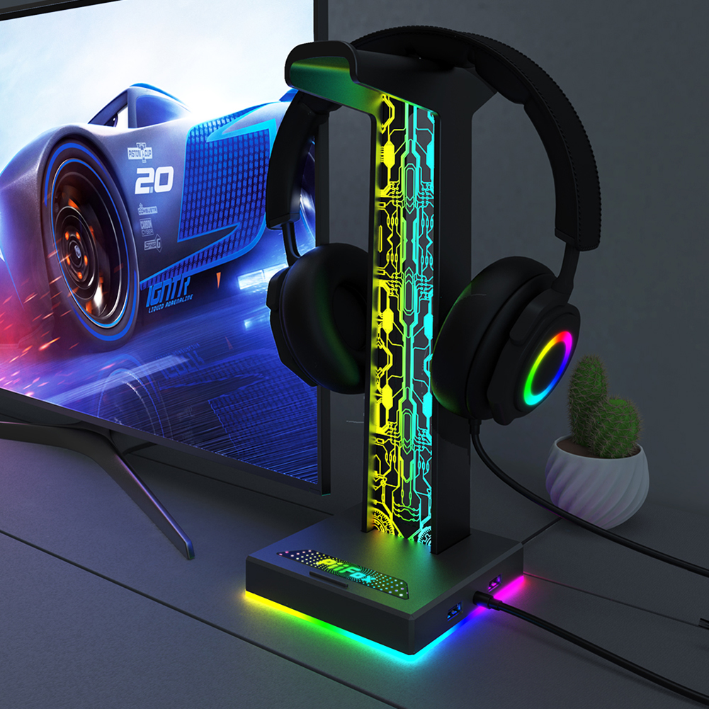 RGB Gaming Headphone Stand Dua - Photography Lighting Game recensie en prijs