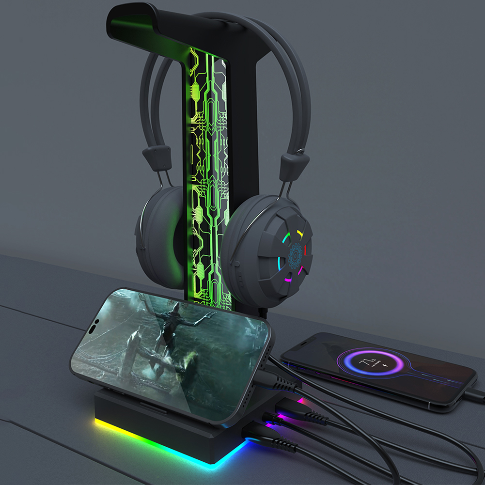 RGB Gaming Headphone Stand Dua - Photography Lighting Game recensie en prijs