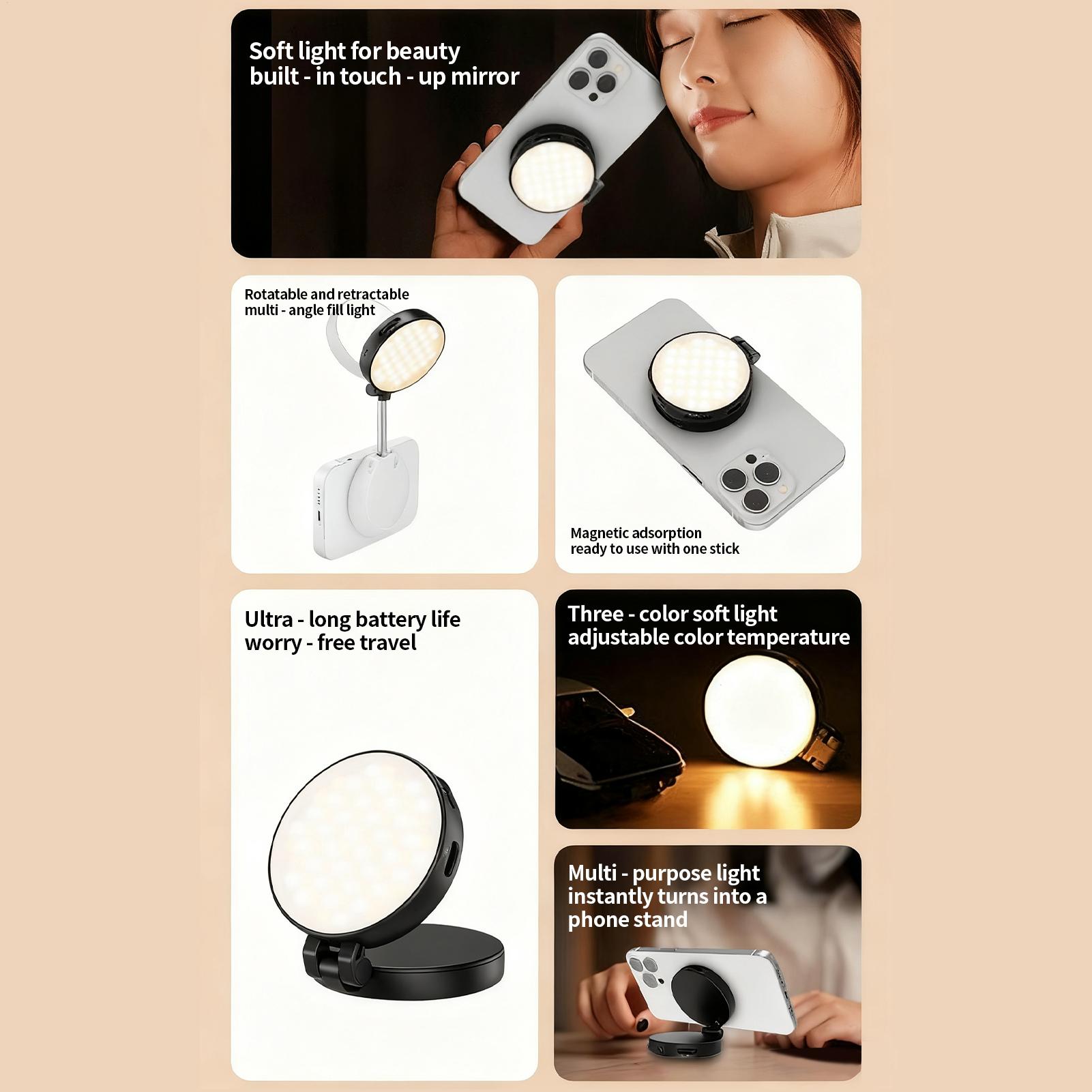 Phone Light Magnetic Live Stre - Photography Lighting Home recensie en prijs